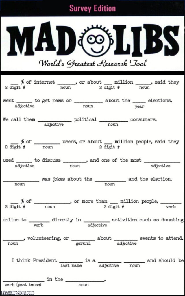 Mad Libs Online Printable Free Free Printable