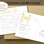 Madlib RSVP Postcard White And Gold Wedding Madlib Funny Etsy In 2020