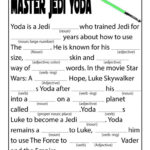 Master Jedi Yoda Madlibs Woo Jr Kids Activities Star Wars