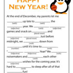 New Years Mad Libs Printable Games Woo Jr Kids Activities New