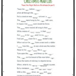 Night Before Christmas Mad Libs Printable Christmas Mad Libs