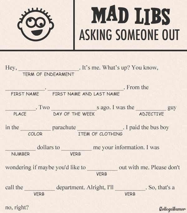 Pin On MAD LIBS 