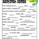 Rainforest Animals Madlibs Woo Jr Kids Activities