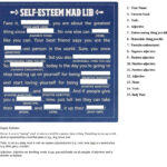 Self Esteem Mad Lib PsychCreatives