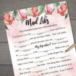 Tea Party Baby Shower Madlibs Game INSTANT DOWNLOAD Party Printable