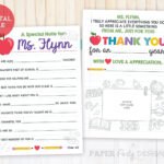 Teacher Appreciation Thank You Note Teacher Appreciation Etsy