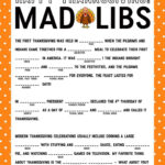 Thanksgiving Mad Libs Printable Fun Thanksgiving Game For All Ages