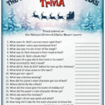 The Night Before Christmas Trivia Game Christmas Trivia Christmas
