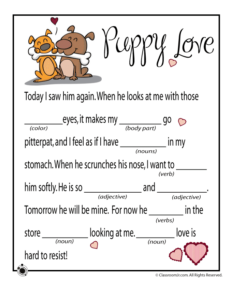 Valentine Mad Libs Woo Jr Kids Activities Valentine Mad Lib