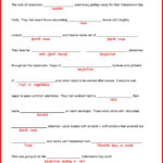 Valentine s Day Mad Libs Valentines Day Words Valentines School