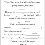 Wedding Guest Book Guest Mad Libs A Modern Guest Book Etsy