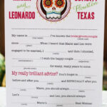 Wedding Mad Libs Sugar Skull Day Of The Dead Via Etsy Wedding Mad