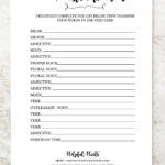 Wedding Mad Libs Wedding Vow Mad Libs Wedding Libs Mad Etsy