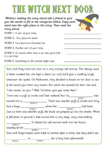 15 Best Halloween Mad Libs Printable Worksheets Printablee