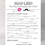 15 Mad Libs For Your Wedding Wedding Mad Libs Wedding Table Games