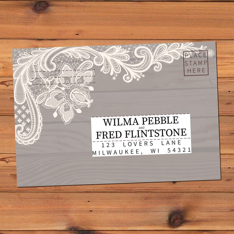 Ad Lib Mad Lib Wedding RSVP Customized Rustic RSVP Etsy