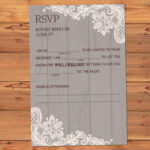 Ad Lib Mad Lib Wedding RSVP Customized Rustic RSVP Etsy