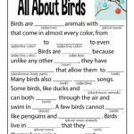 All About Birds Mad Libs Primary Science Science For Kids Vocabulary