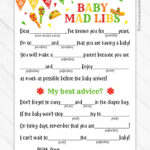 Baby Mad Libs Mommy Advice Card Taco Baby Shower Game Etsy Mommy