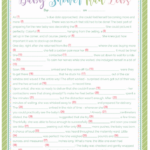 Baby Shower Mad Libs Printable