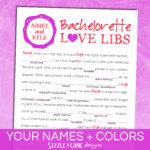 Bachelorette Mad Libs Printable Free Printable Word Searches