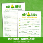 Buddy The Elf Movie Quotes Mad Lib Christmas Game Wild Truth Design