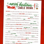 Charlie Brown Christmas Mad Libs Printable By SizzleConeDesign