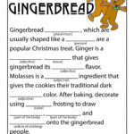 Christmas Gingerbread Mad Libs christmasgamesforkids Christmas Mad