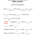 Free Baby Shower Mad Libs Game Black And White Baby Shower Ideas