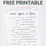 FREE Bridal Shower Mad Libs Printable Game Card Including Detailed