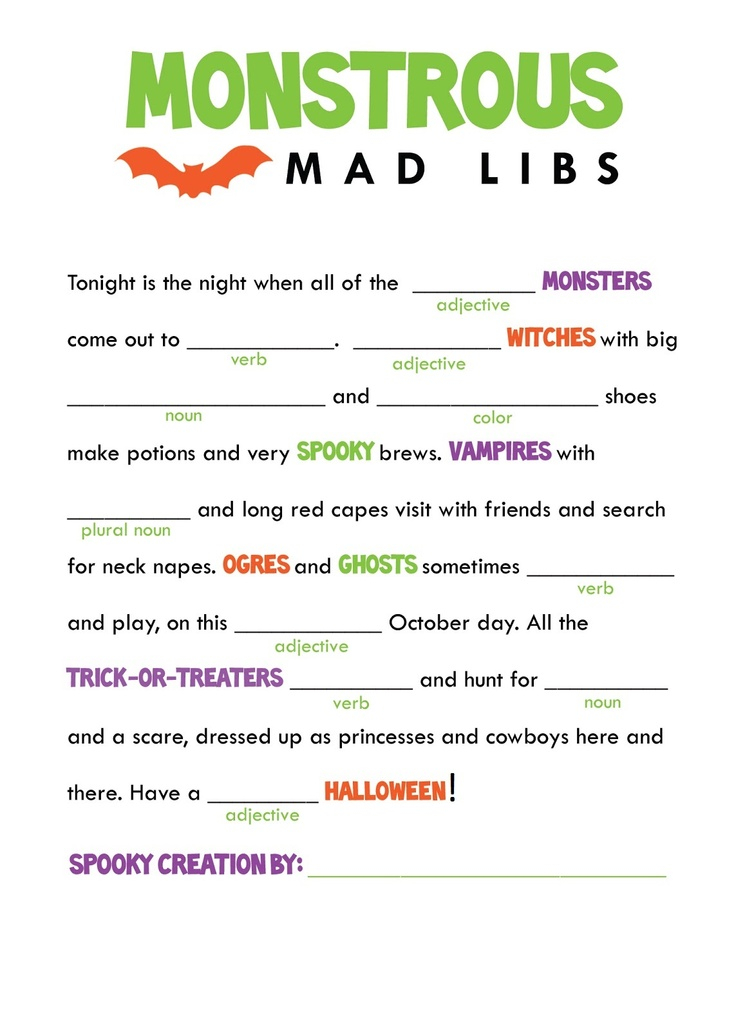 Free Mad Lib Template 12 Free Printable Thanksgiving Kids Activity 