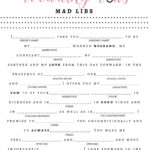 Free Printable Bridal Shower Mad Libs