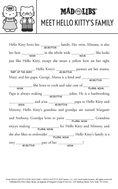 Free Printable Mad Libs For 3rd Graders