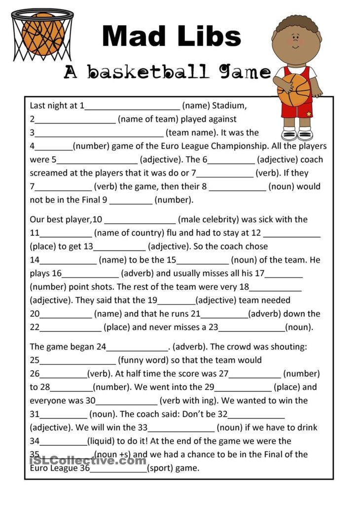 Free Printable Mad Libs Sheets Free Printable Templates