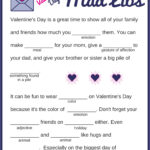 Free Printable Valentine s Day Mad Libs