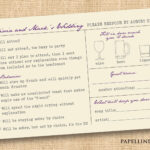 Funny Vintage Wedding Mad Libs Reply RSVP Card Printable