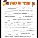 Halloween Madlib Printable Printable World Holiday