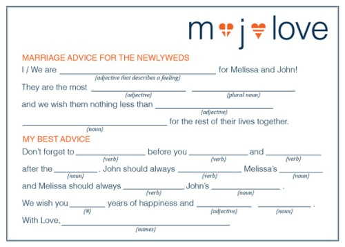 How To Make Your Own Wedding Mad Libs 5 Guides Daily Wedding Tips