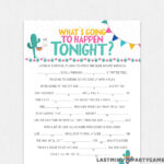 Mad Libs Game For Girls Night What Will Happen Tonight Etsy