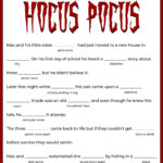 Mad Libs Halloween Printable