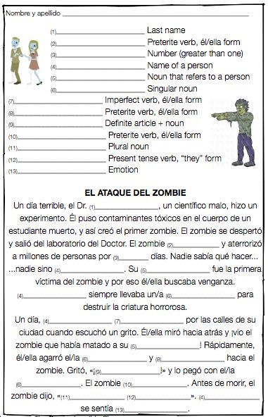 Mad Libs The Comprehensible Classroom Spanish Teacher Resources