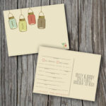 Madlib RSVP Post Card Printable Custom DIY VINTAGE Rustic Mad