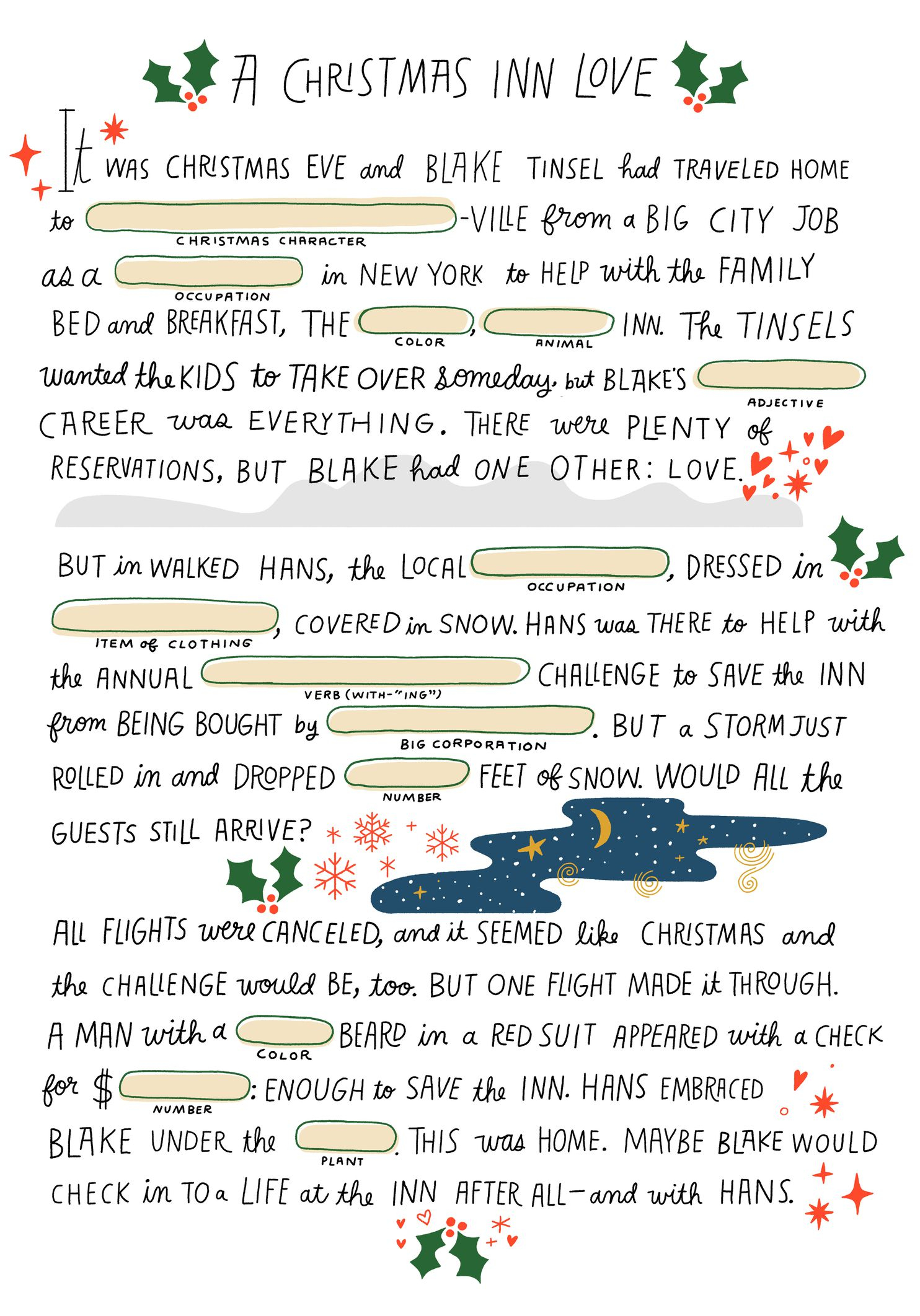 Make Your Own Hallmark Christmas Movie With This Mad Lib The