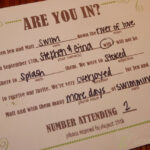 Our DIY Mad Libs Style Wedding RSVP Invitiation Card Wedding Mad Libs