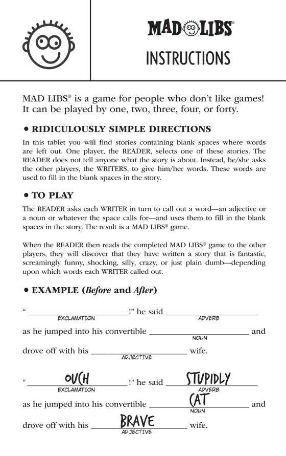 Pokemon Mad Libs By Eric Luper 9781524785994 Brightly Shop