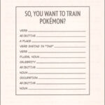 Pokemon Mad Libs Penguin Young Readers 9781524785994 Printable Mad Libs