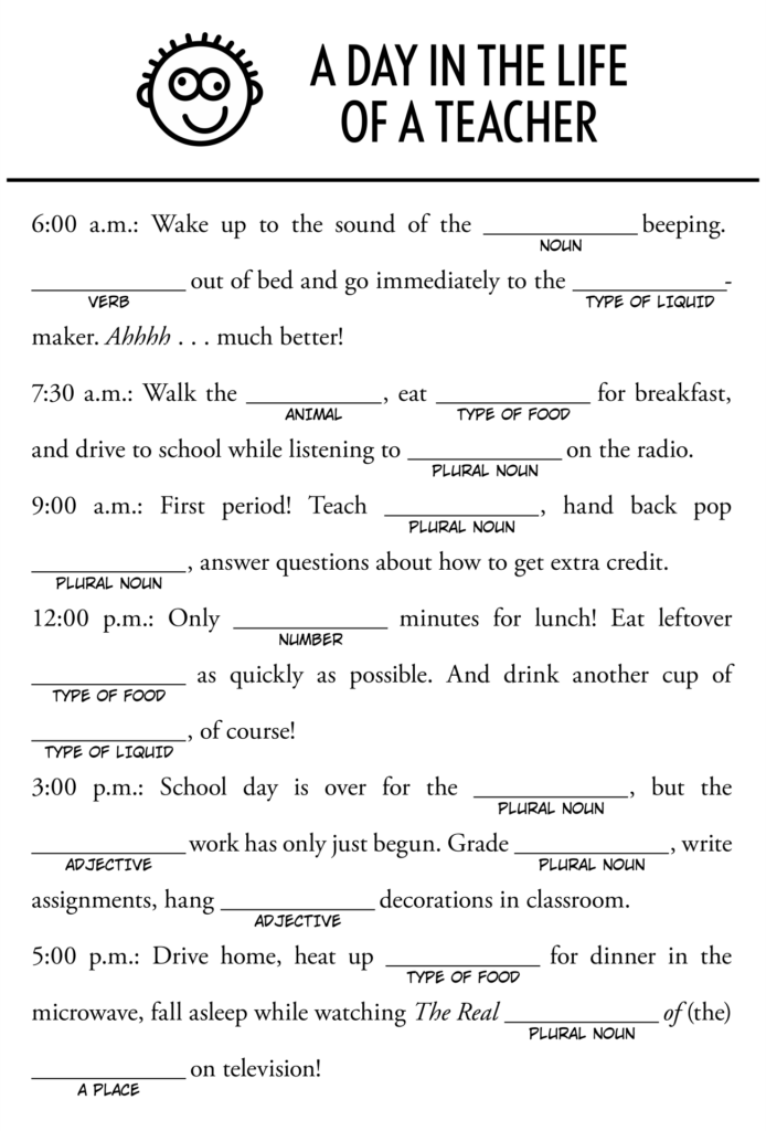 Printable Office Mad Libs For Coworkers Printable Mad Libs Mad Libs 