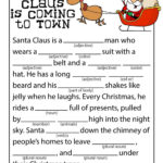 Santa Claus Is Coming To Town Mad Libs Santa Claus Is Coming To Town
