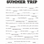 Summer Mad Libs Printable Cool Writing Creative Writing Summer Brain