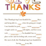 Thanksgiving Mad Libs Love It Thanksgiving